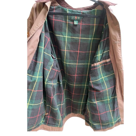 J Crew 90's Oarsman Barn Jacket, Flannel Lined Chore Coat | Mens L, Brown - Picture 10 of 16